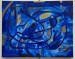 Rapsodie v modre 2023 akryl 50 x 40 cm